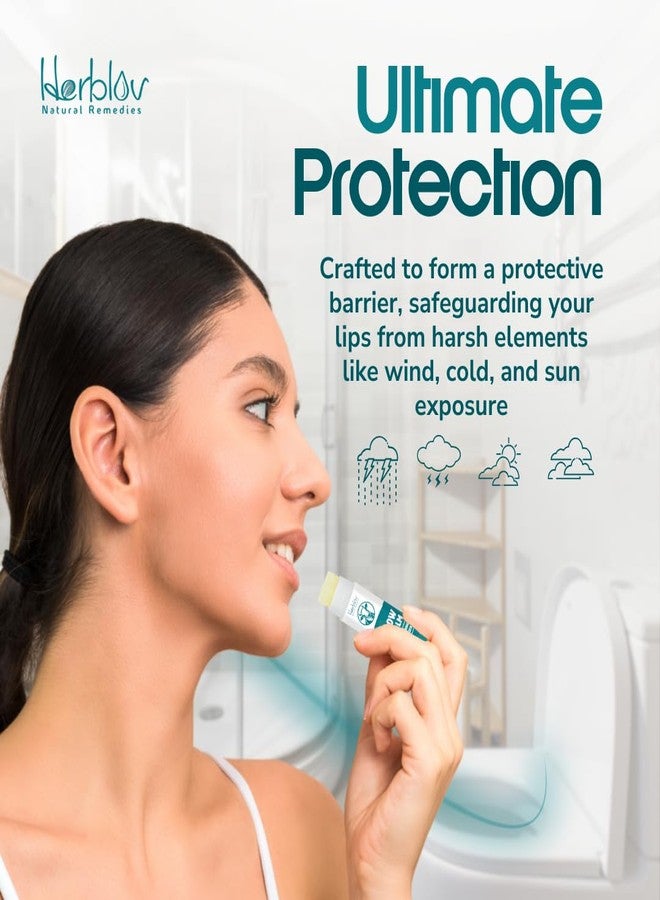 هيربلوڤ مرطب شفاه من شحم البقر - مرطب شفاه طبيعي من شمع العسل - مرطب شفاه من شحم البيسون الذي يتغذى على العشب - يلطف الشفاه المتشققة والجافة والحساسة - يدوم طويلاً وغني بالفيتامينات - صنع في الولايات المتحدة الأمريكية - Image 4